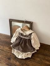 ［Anne shirley］Milk sailor rompers