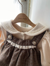 ［Anne shirley］Milk sailor rompers