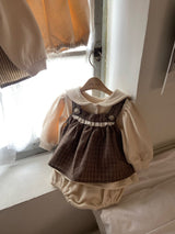 ［Anne shirley］Milk sailor rompers