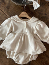 ［Anne shirley］Milk sailor rompers