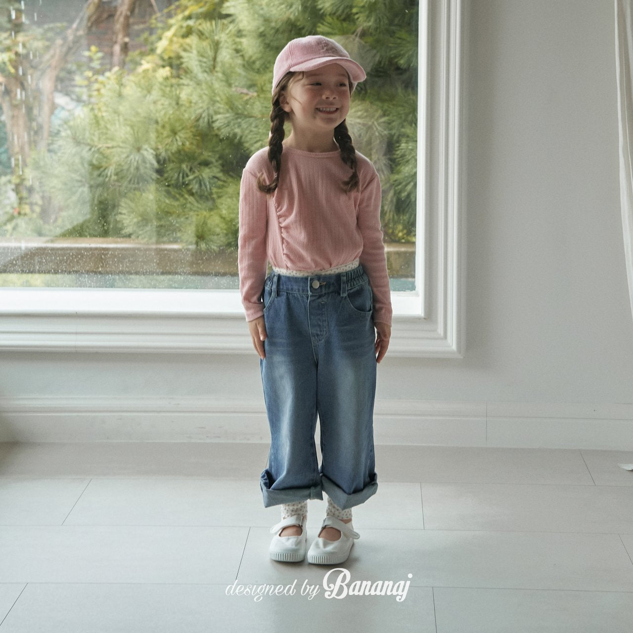 ［BANANAJ］Unbalance denim pants