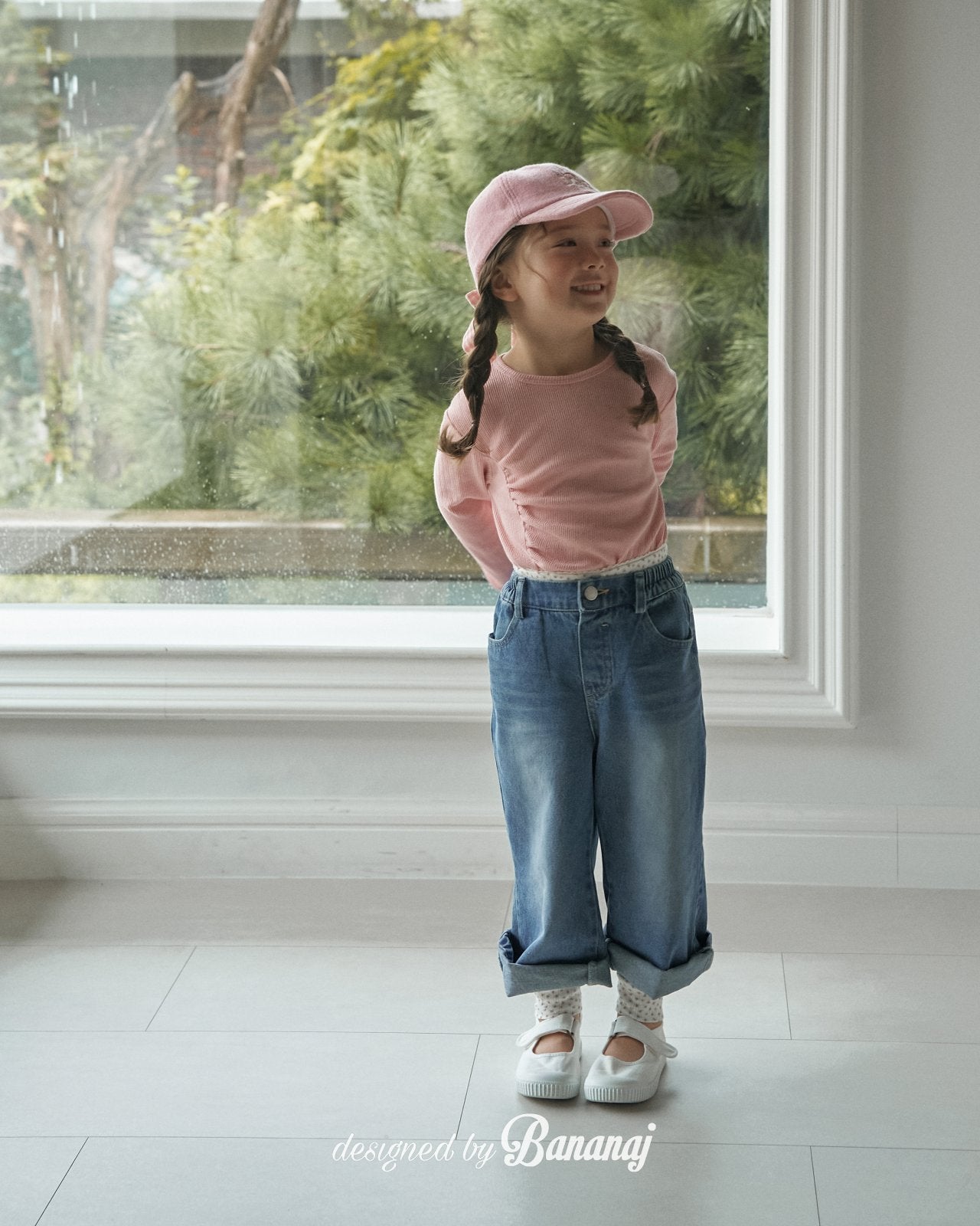 ［BANANAJ］Unbalance denim pants