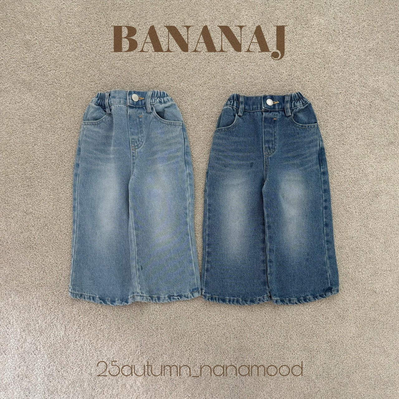 ［BANANAJ］Unbalance denim pants
