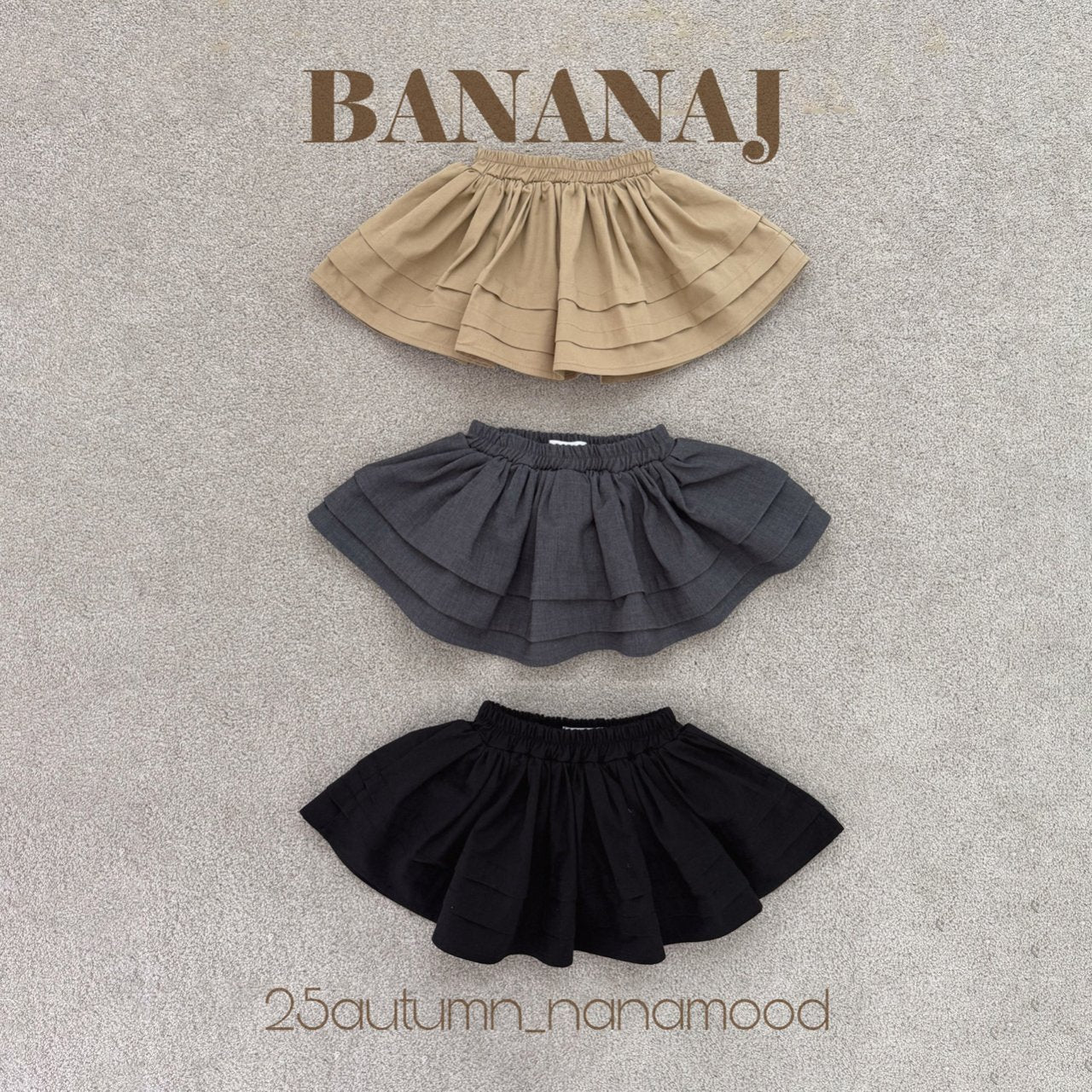 ［BANANAJ］Flare culotte skirt