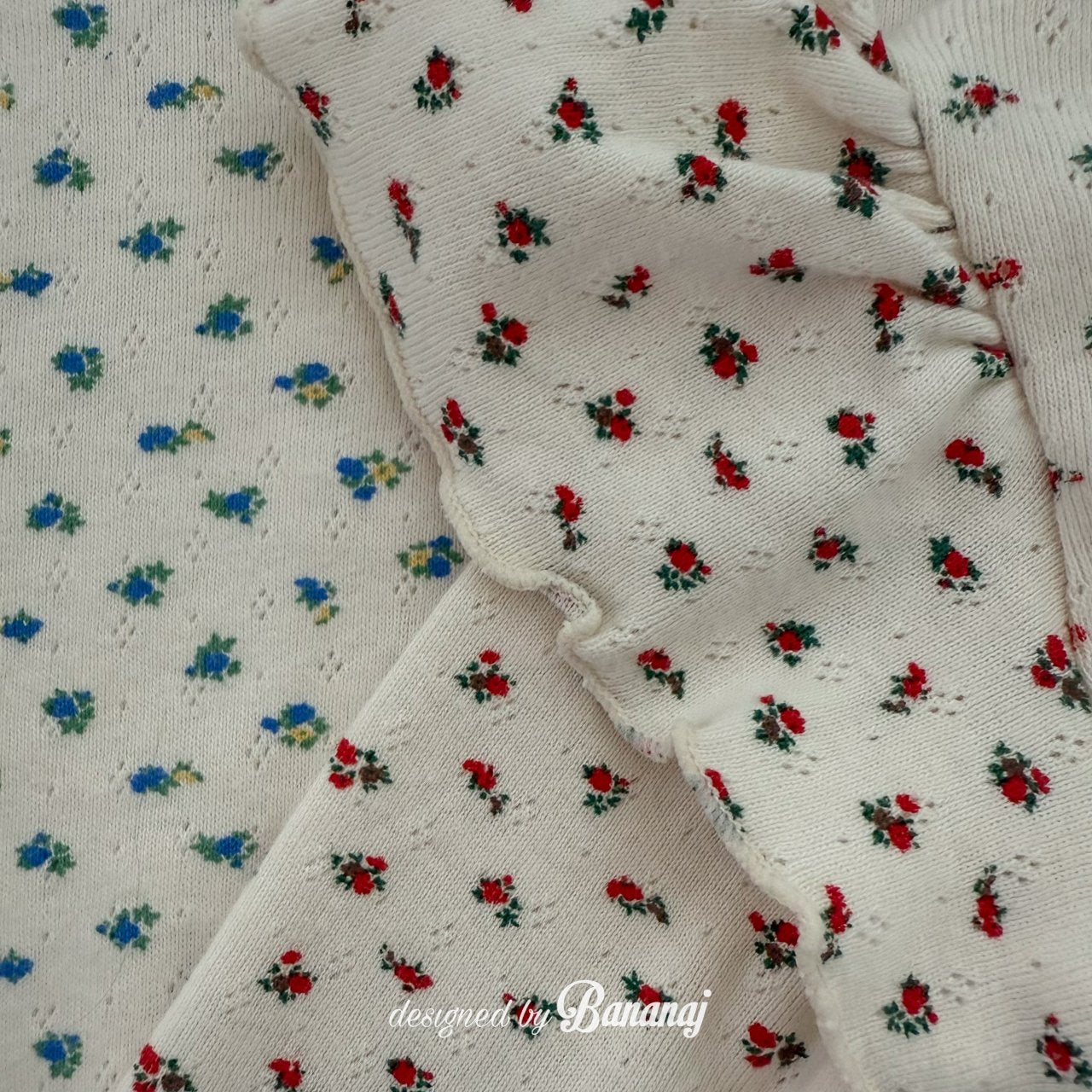 ［BANANAJ］Blossom frill tee