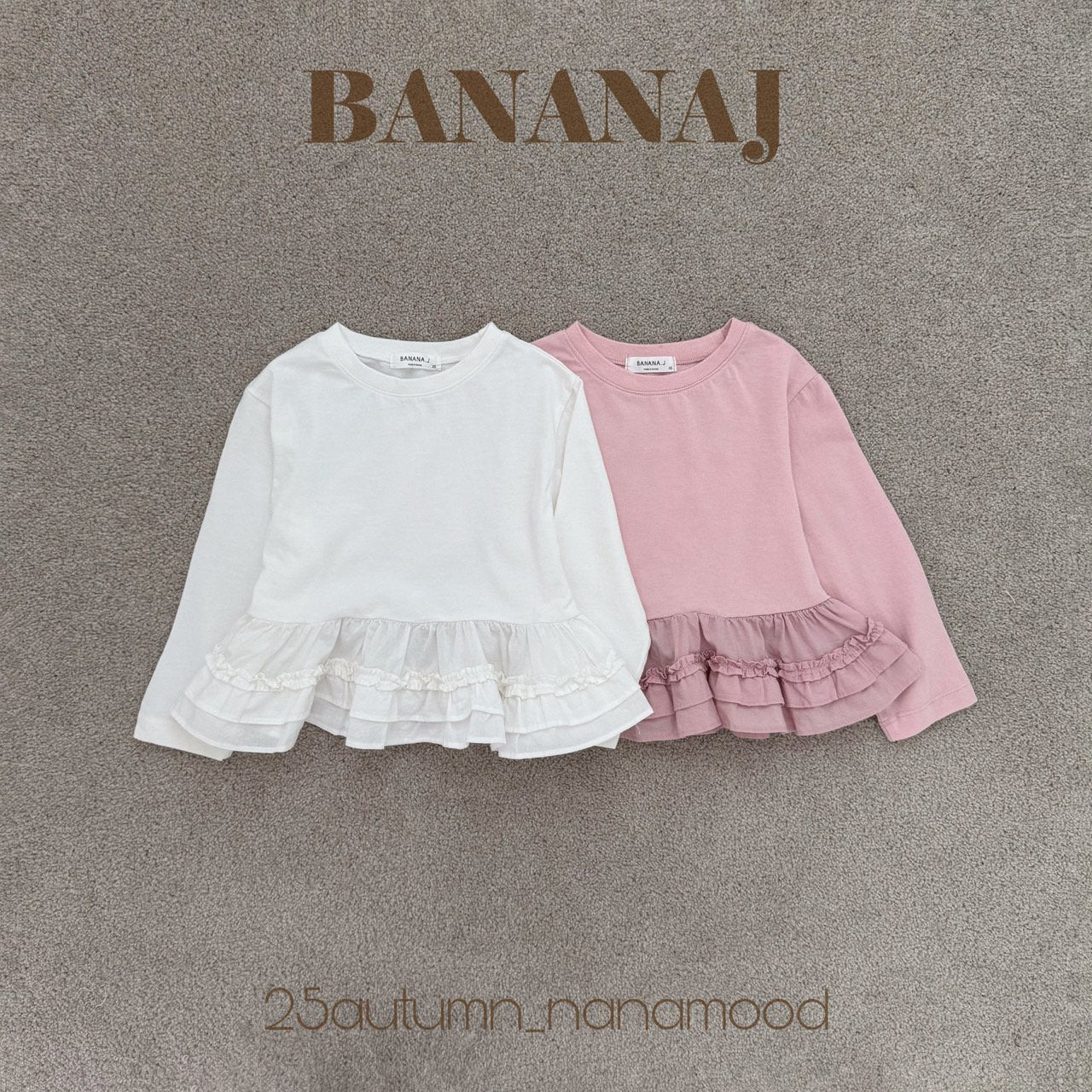 ［BANANAJ］Ruffle point tee