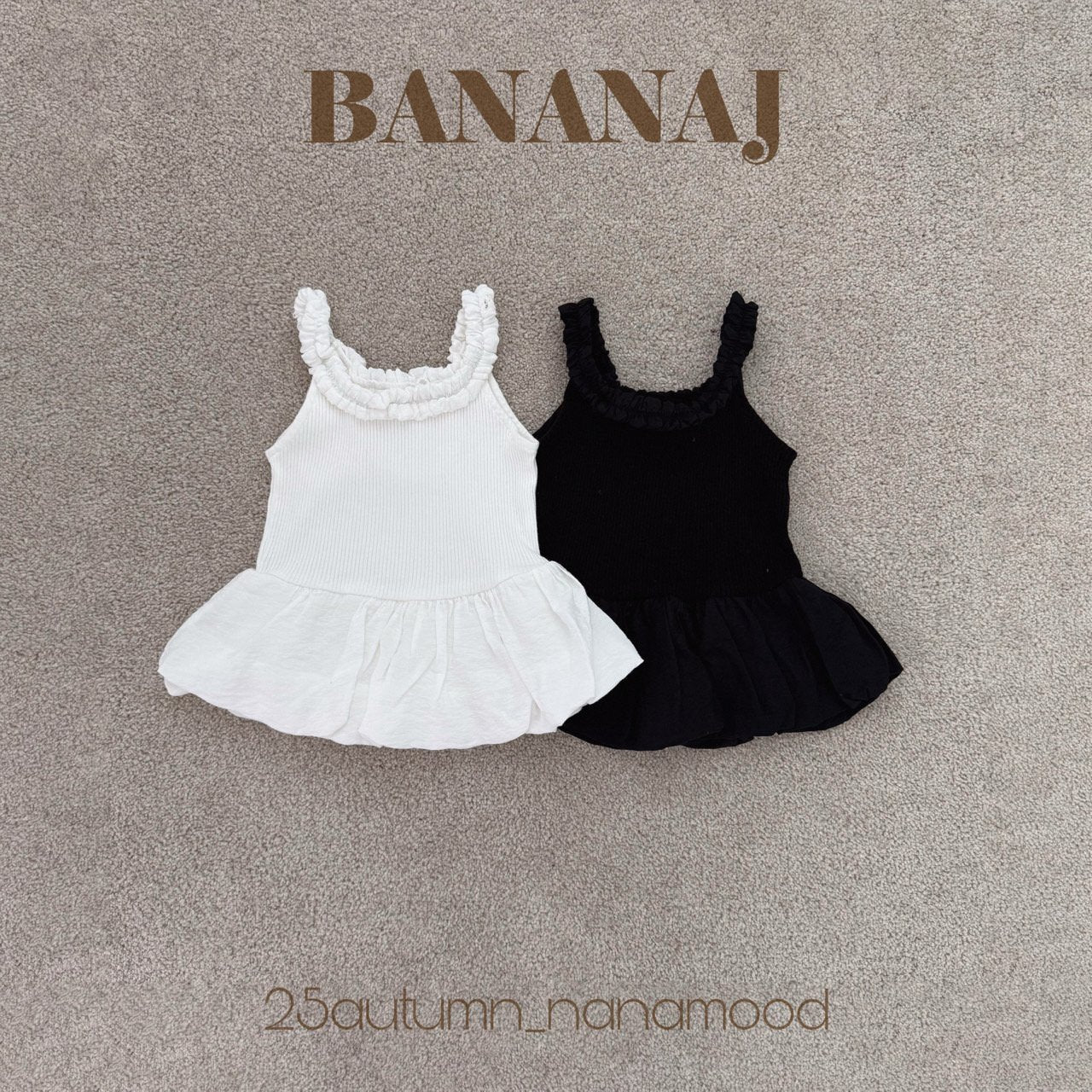 ［BANANAJ］Frill sherbet tops