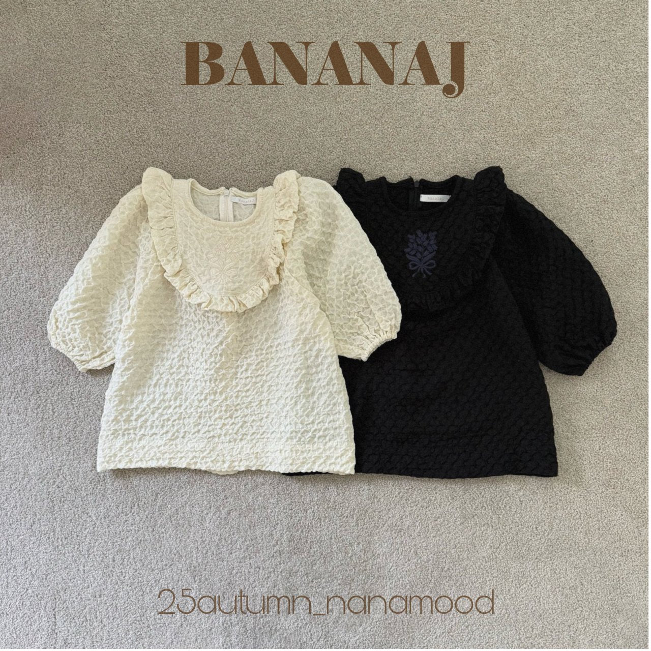 ［BANANAJ］Anju embroidery one-piece