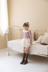 ［perrobebe］Hanna Tuck Frill Tee