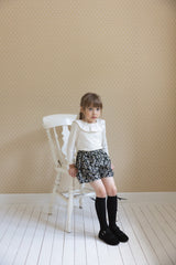 ［perrobebe］Hanna Tuck Frill Tee