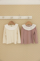 ［perrobebe］Hanna Tuck Frill Tee