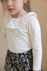 ［perrobebe］Hanna Tuck Frill Tee
