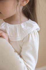 ［perrobebe］Hanna Tuck Frill Tee