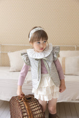 ［perrobebe］Hanna Tuck Frill Tee