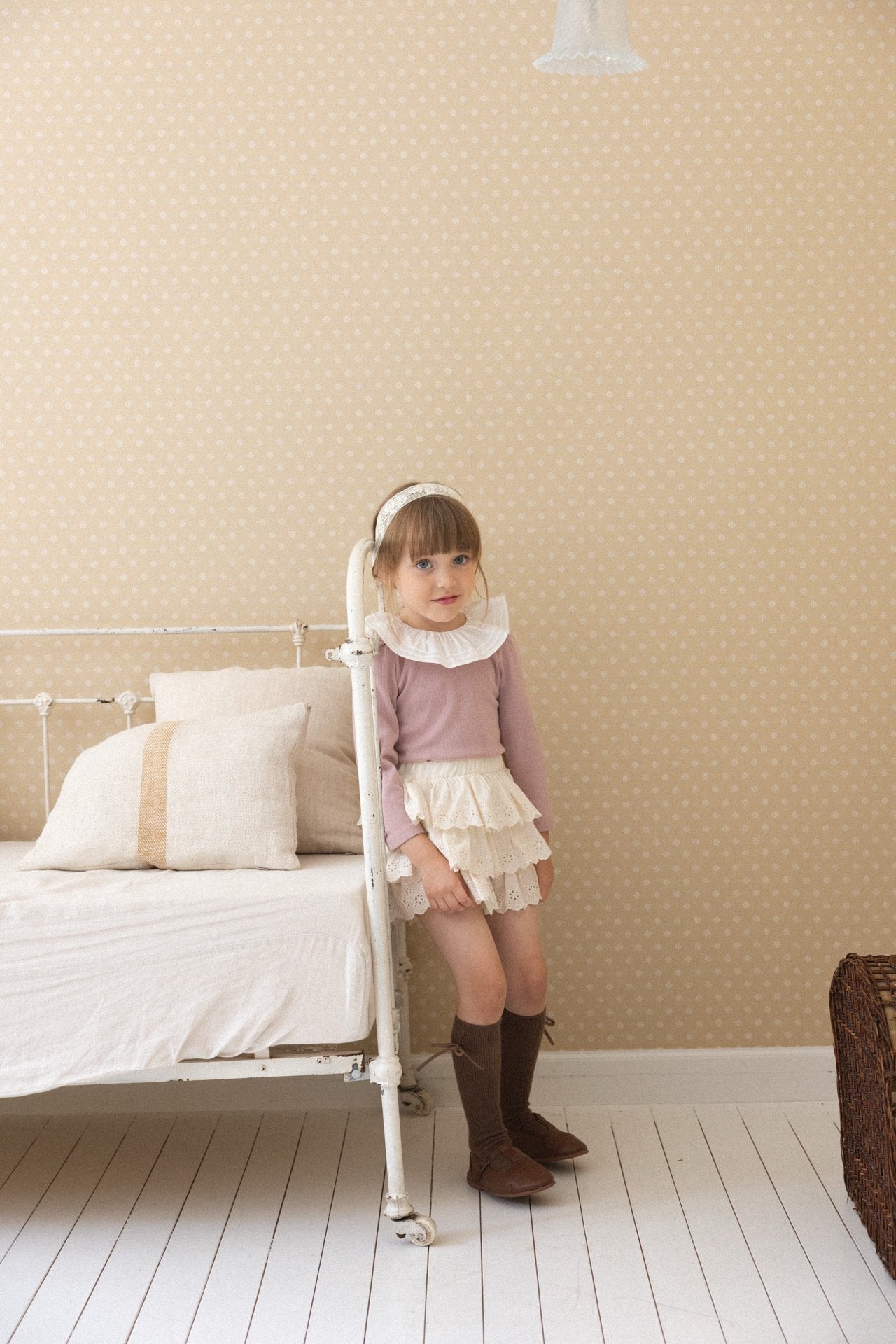 ［perrobebe］Hanna Tuck Frill Tee
