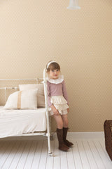 ［perrobebe］Hanna Tuck Frill Tee