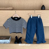 ［BELLOT］Mellow stripe knit