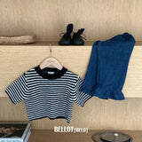 ［BELLOT］Mellow stripe knit