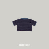 ［BELLOT］Mellow stripe knit