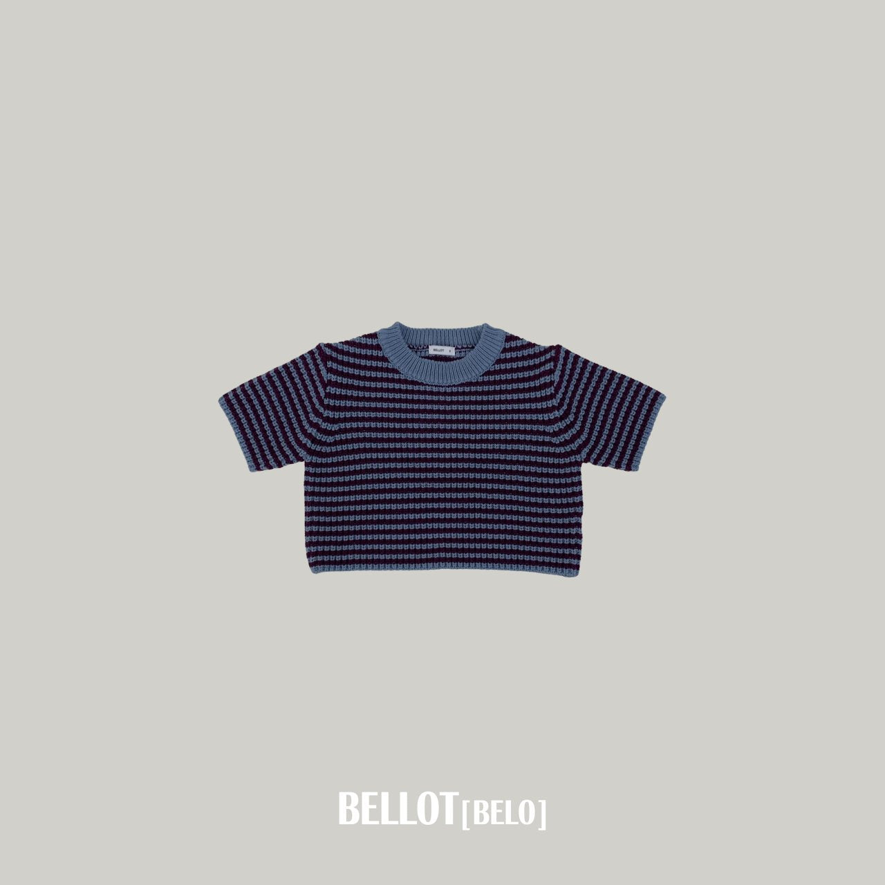 ［BELLOT］Mellow stripe knit