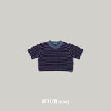 ［BELLOT］Mellow stripe knit