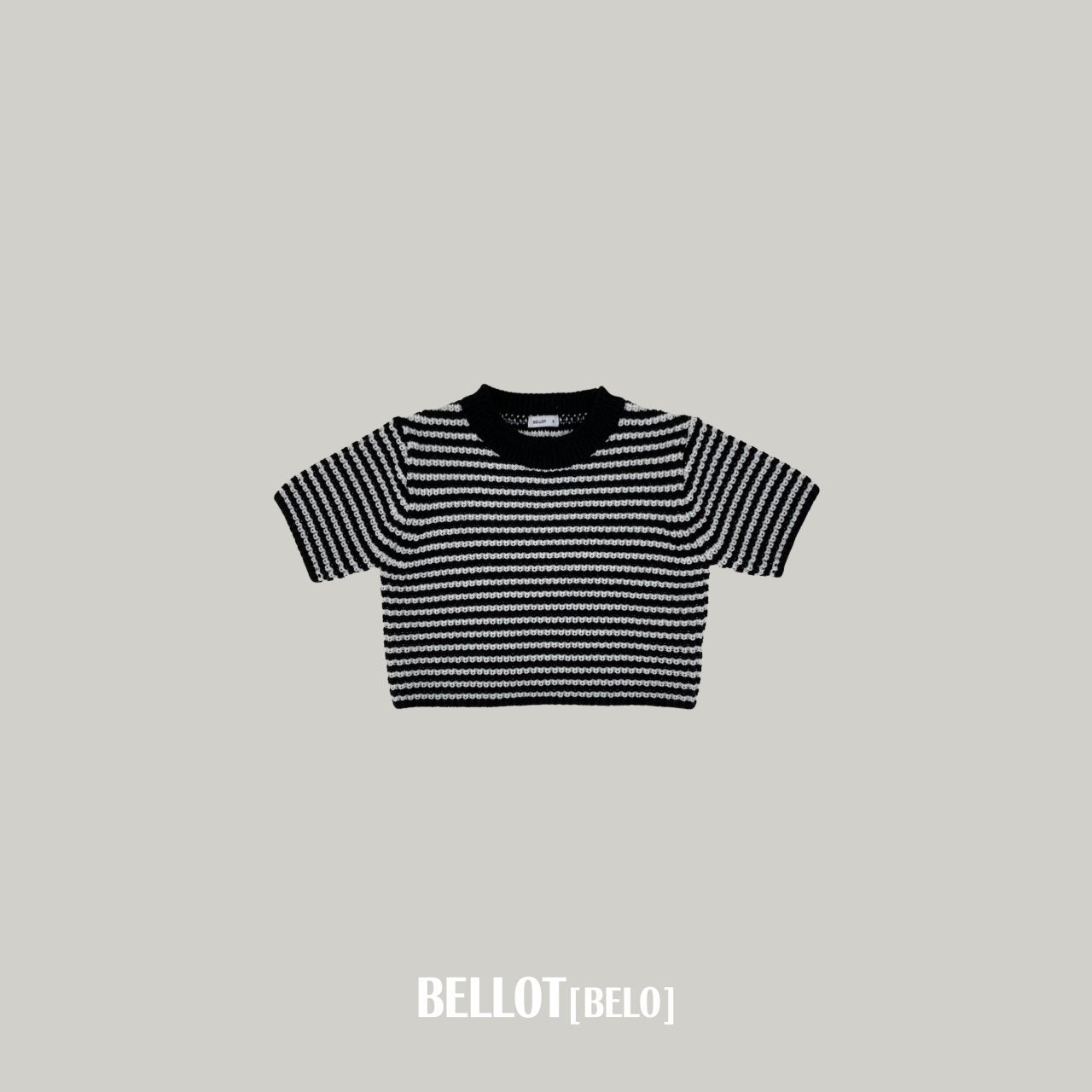 ［BELLOT］Mellow stripe knit