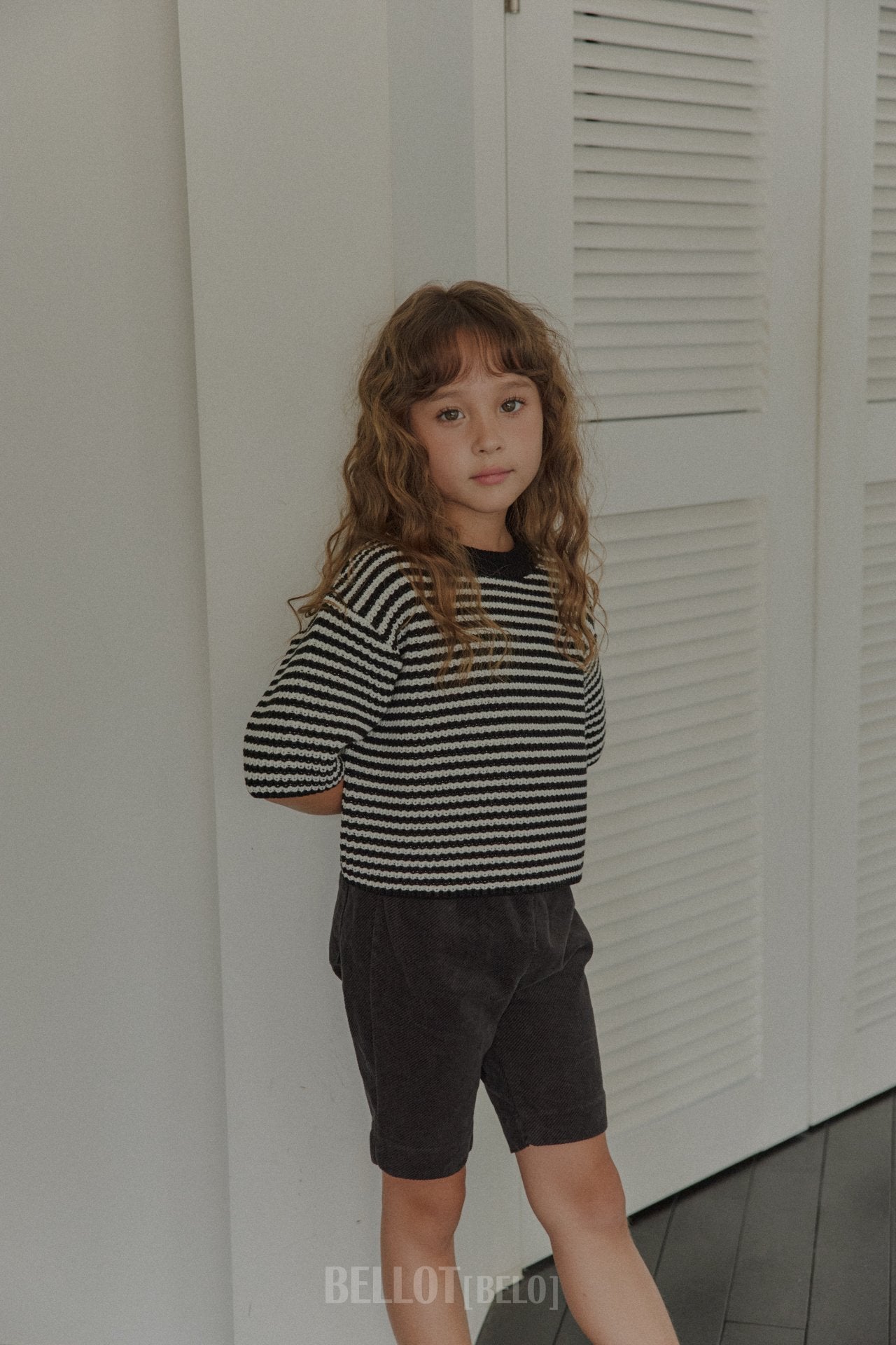 ［BELLOT］Mellow stripe knit