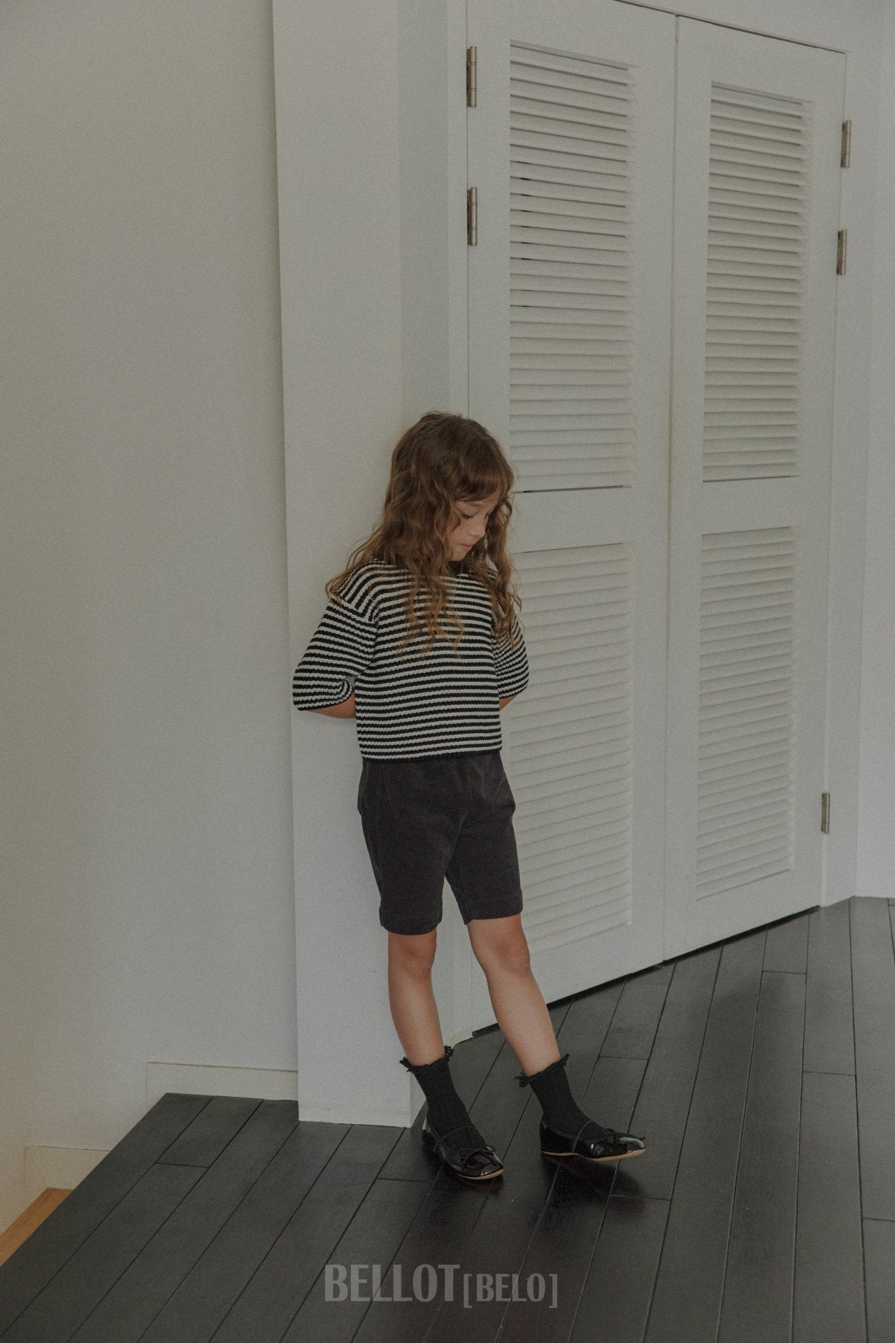 ［BELLOT］Mellow stripe knit