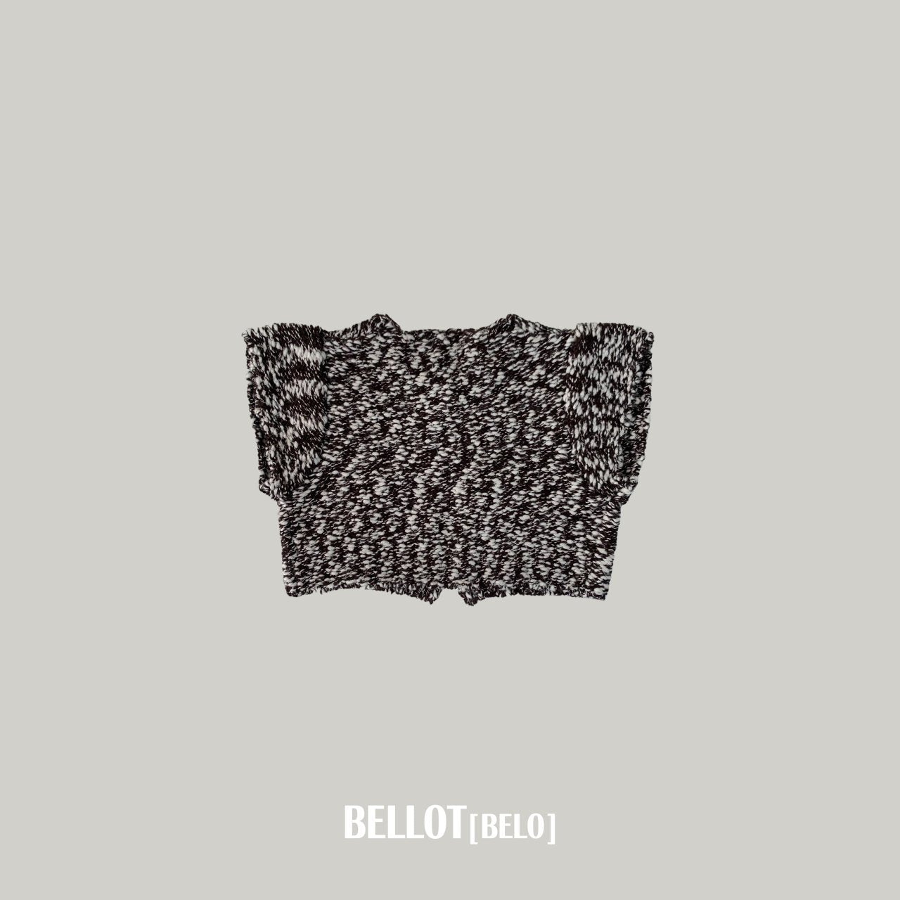［BELLOT］Popcorn knit vest