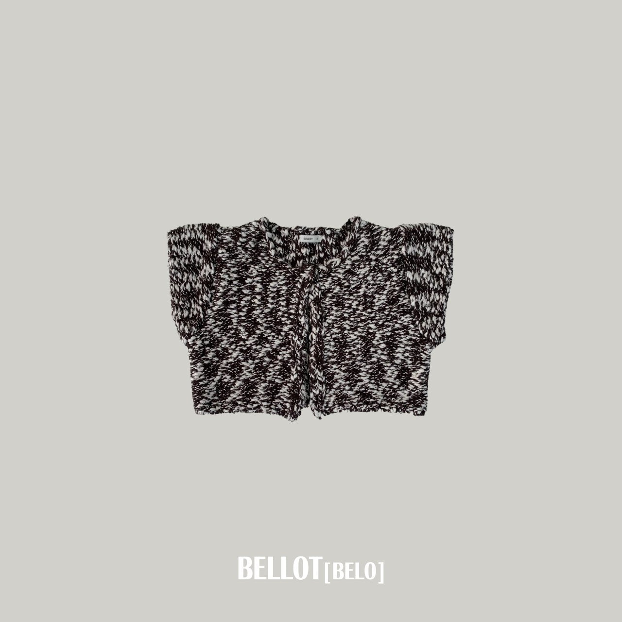 ［BELLOT］Popcorn knit vest