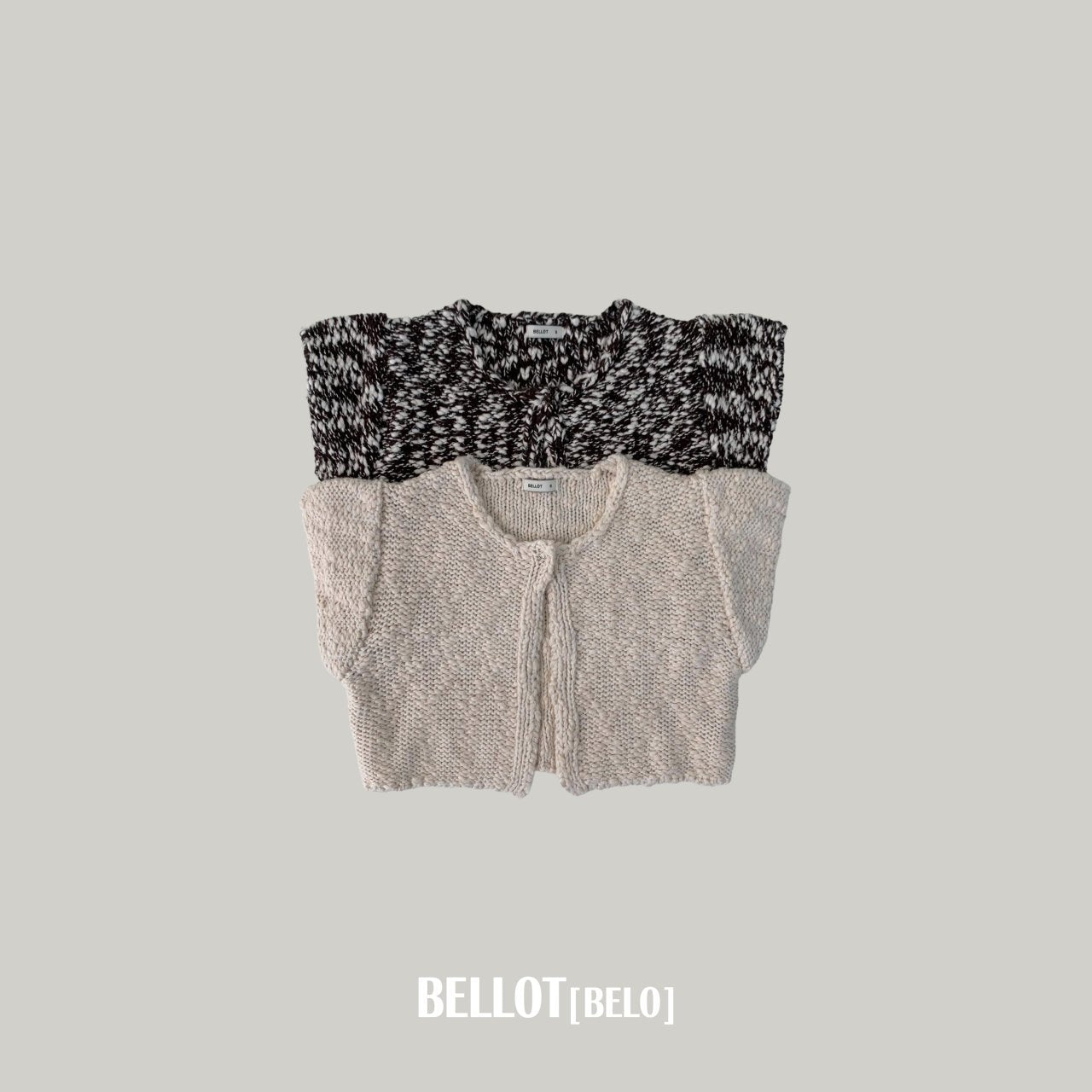 ［BELLOT］Popcorn knit vest