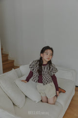 ［BELLOT］Popcorn knit vest