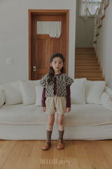 ［BELLOT］Popcorn knit vest