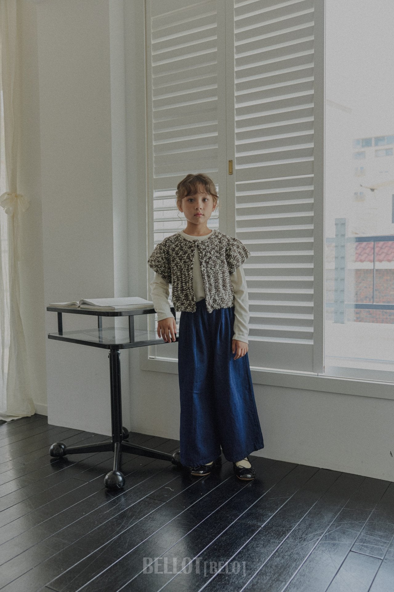 ［BELLOT］Popcorn knit vest