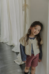 ［BELLOT］Popcorn knit vest