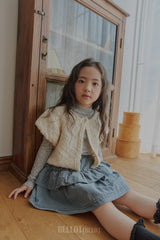 ［BELLOT］Popcorn knit vest