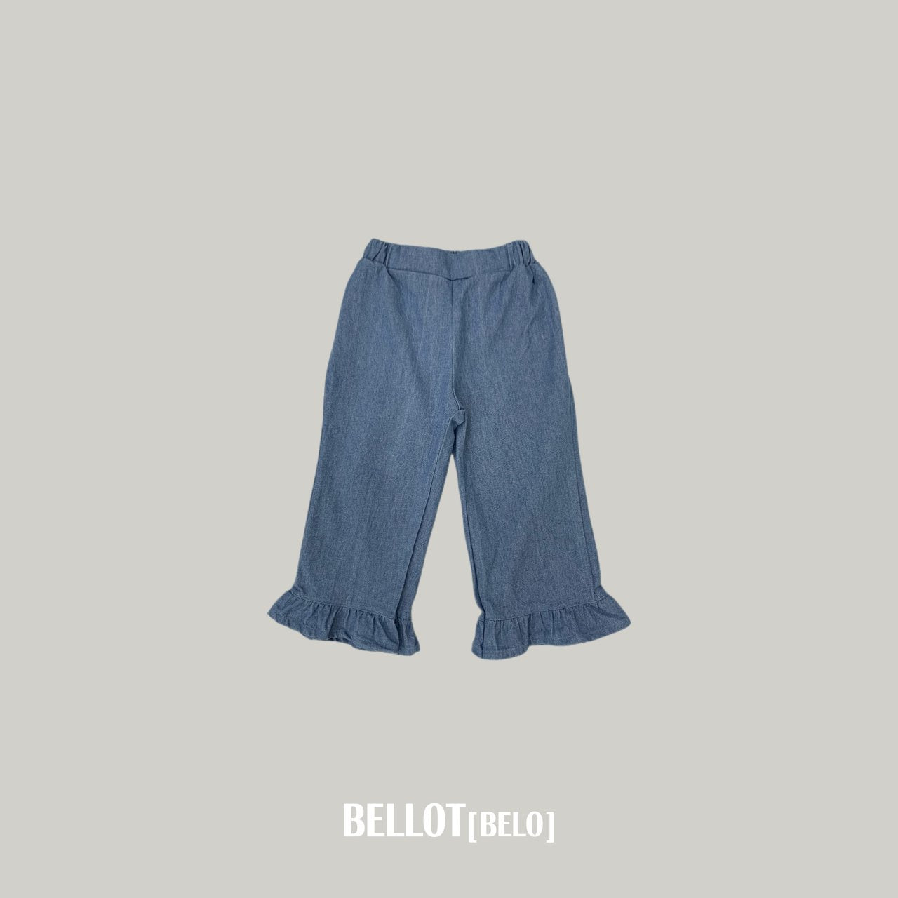［BELLOT］Frill denim pants