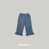 ［BELLOT］Frill denim pants