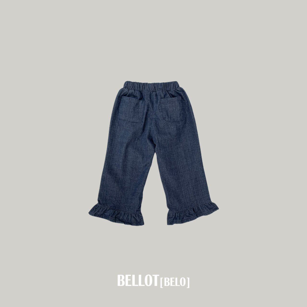 ［BELLOT］Frill denim pants