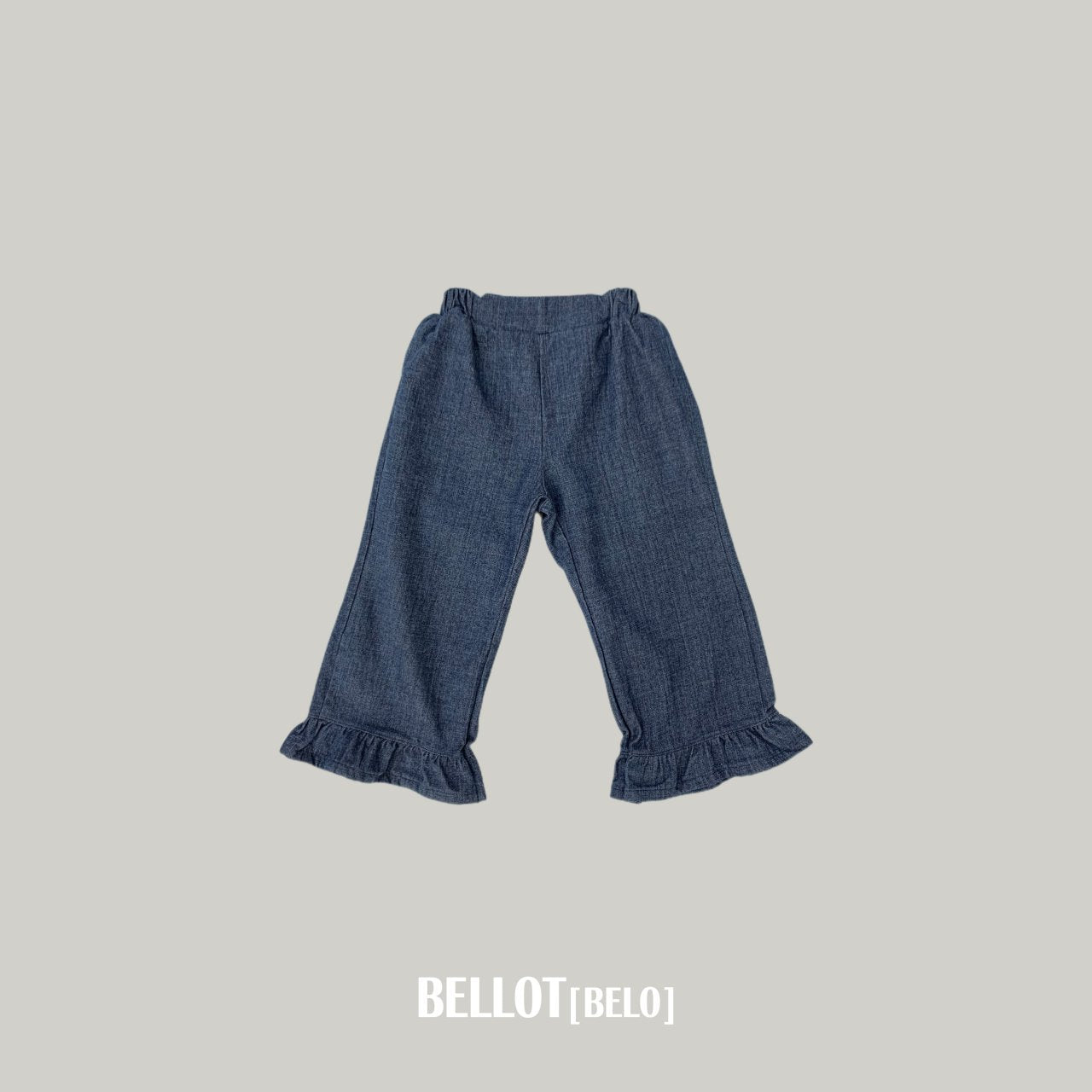 ［BELLOT］Frill denim pants