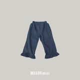 ［BELLOT］Frill denim pants