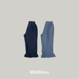 ［BELLOT］Frill denim pants