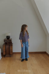 ［BELLOT］Frill denim pants