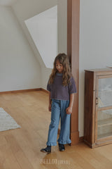 ［BELLOT］Frill denim pants