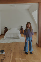 ［BELLOT］Frill denim pants