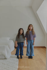 ［BELLOT］Frill denim pants