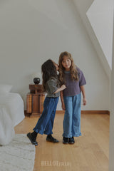 ［BELLOT］Frill denim pants