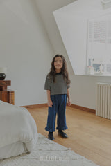 ［BELLOT］Frill denim pants