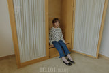 ［BELLOT］Frill denim pants