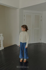 ［BELLOT］Frill denim pants